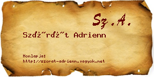 Szórát Adrienn névjegykártya